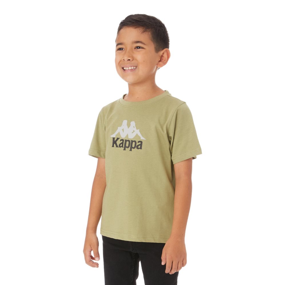 Camiseta Kappa Authentic Molongio Verdes | 14079-OJMP