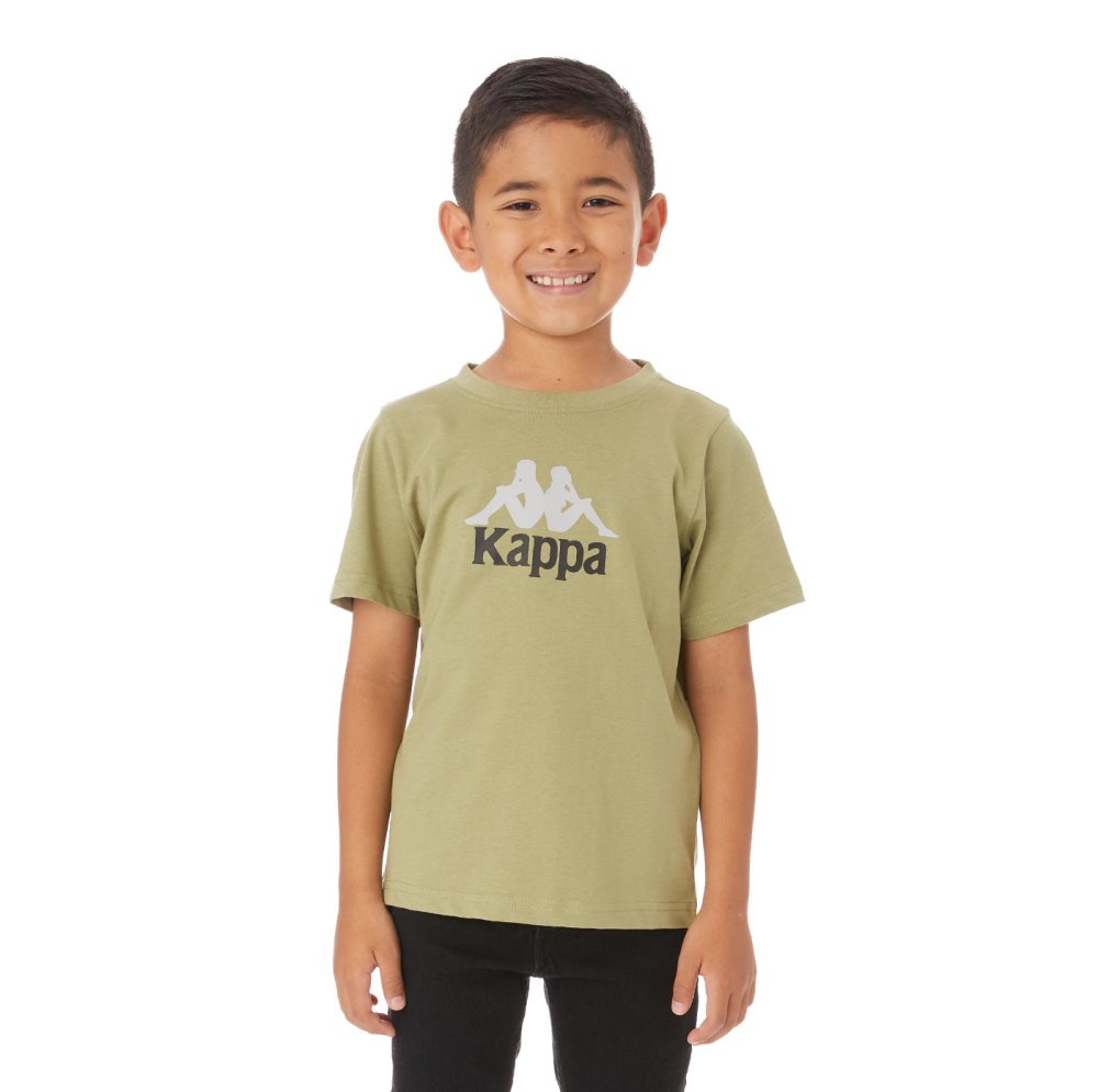 Camiseta Kappa Authentic Molongio Verdes | 14079-OJMP