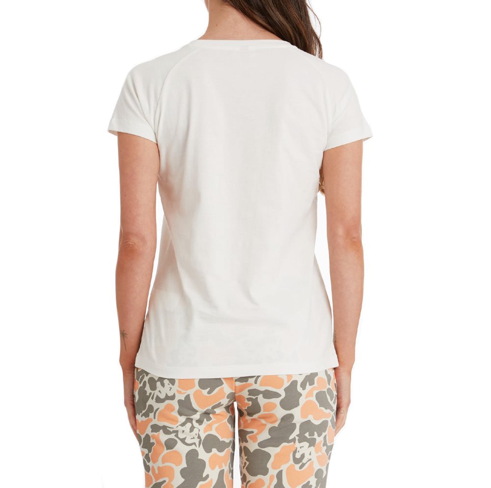 Camiseta Kappa Authentic Pinkar Blancos Coral | 02348-EQWO