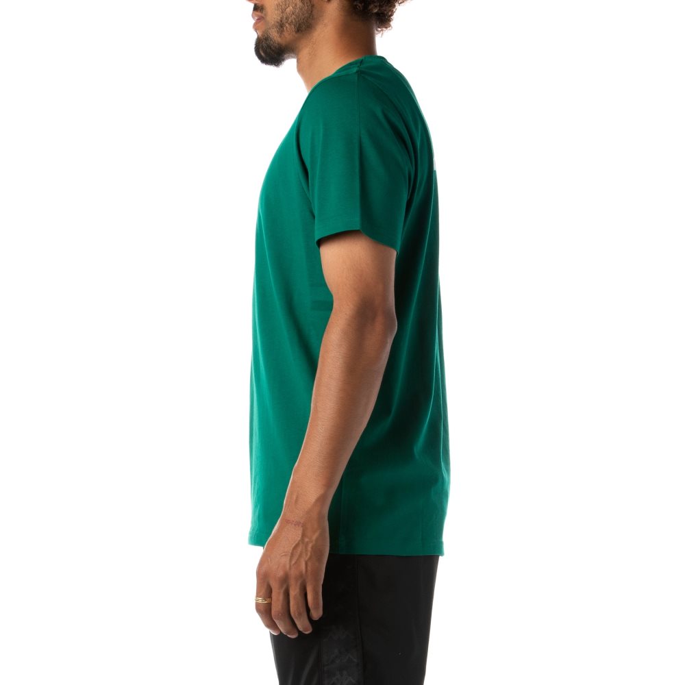 Camiseta Kappa Authentic Runis Verdes Grises | 13078-BPRT