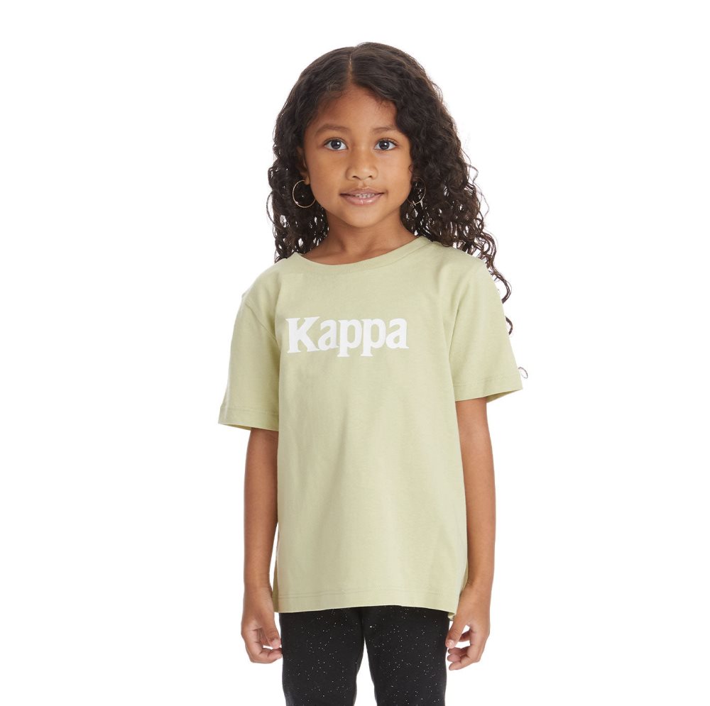 Camiseta Kappa Authentic Runis Verdes Verde Oliva | 27043-WRLH