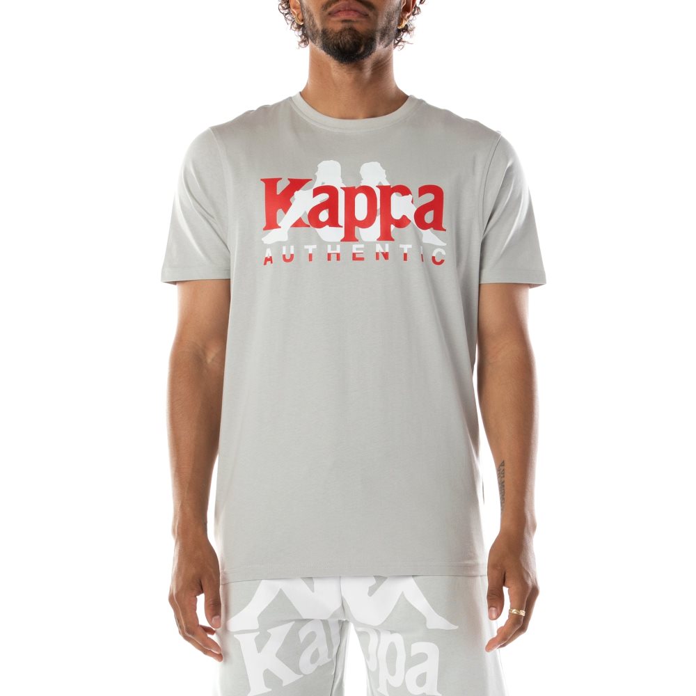 Camiseta Kappa Authentic Vanguard Grises Blancos | 60179-JDXH