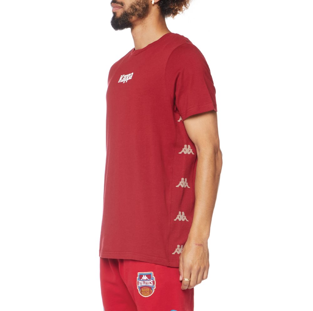 Camiseta Kappa Authentic Vornit Vino | 17809-DJLP