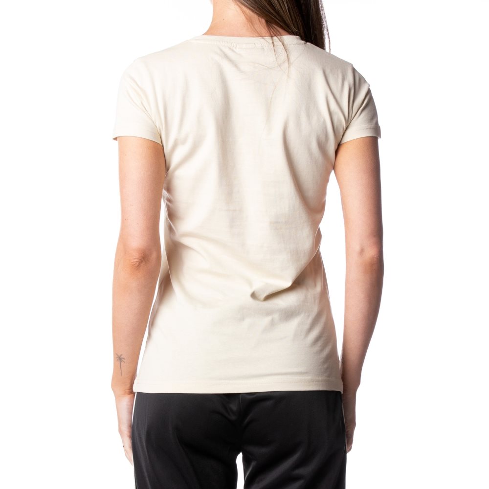 Camiseta Kappa Authentic Westessi Beige Blancos | 43768-KCOI