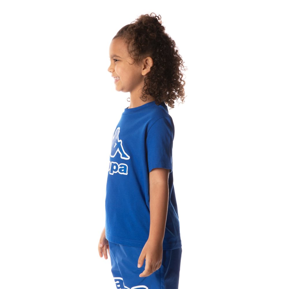 Camiseta Kappa Logo Bant Azules | 43705-CBOW