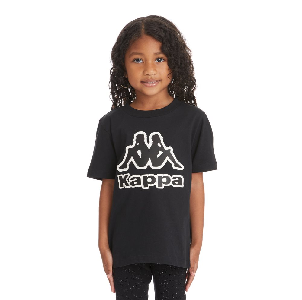 Camiseta Kappa Logo Bant Negros | 58697-IAZU