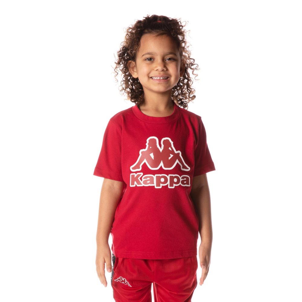 Camiseta Kappa Logo Bant Rojos | 31279-DBCH