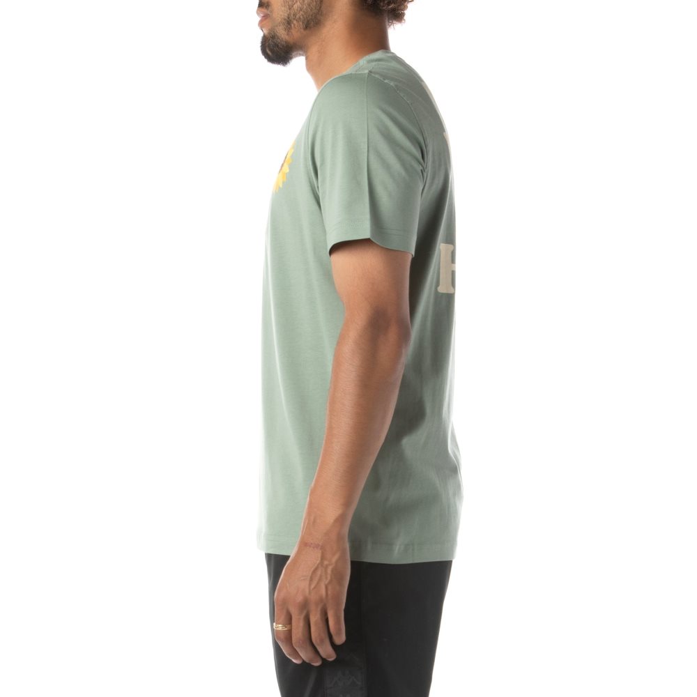 Camiseta Kappa Logo Palusa Verde Oliva | 25374-EUXD