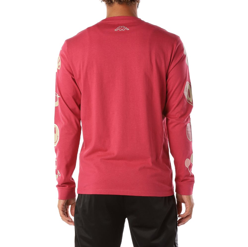 Camiseta Kappa Logo Simbola Rojos | 38971-DKIH