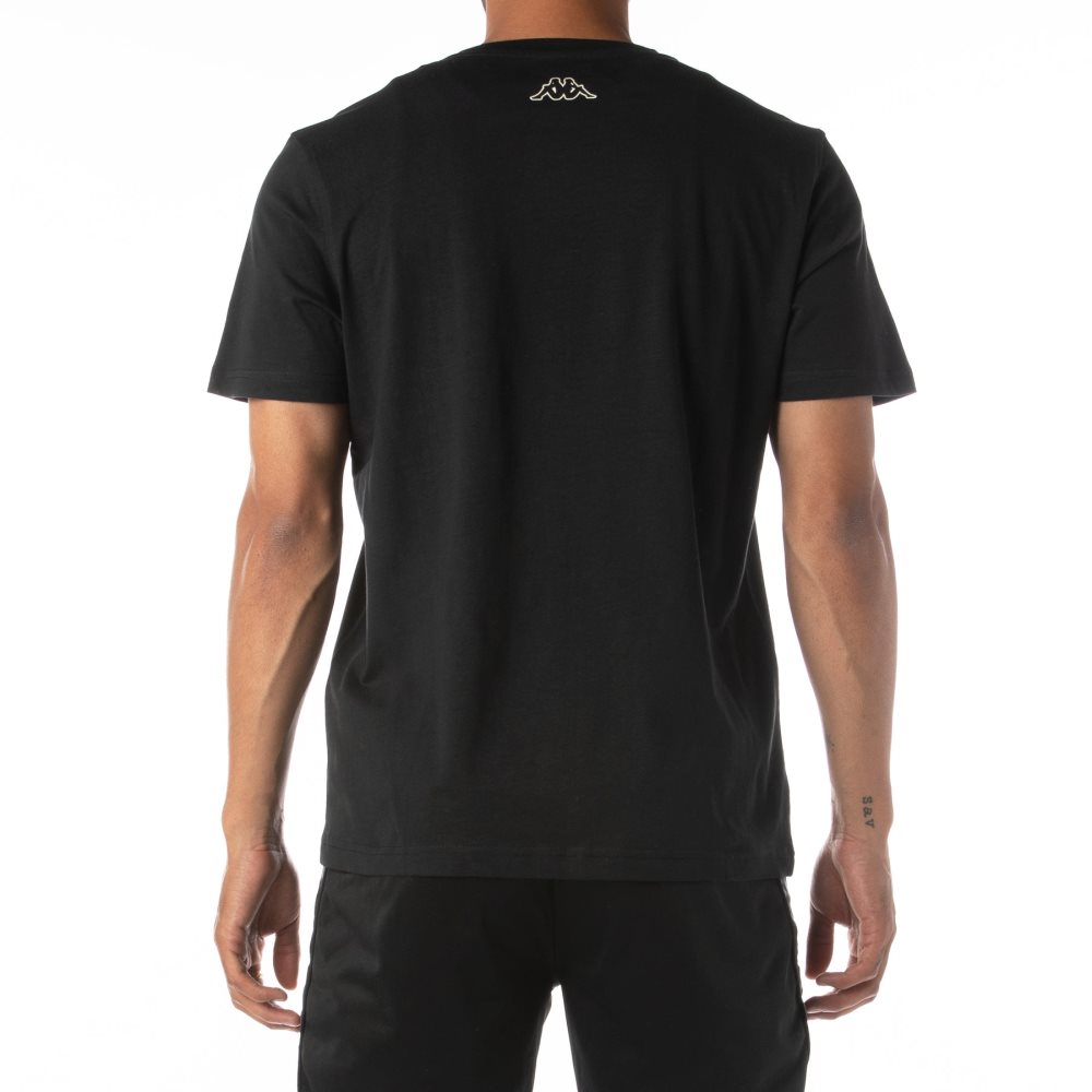 Camiseta Kappa Logo Tutto Negros | 31976-OYIQ