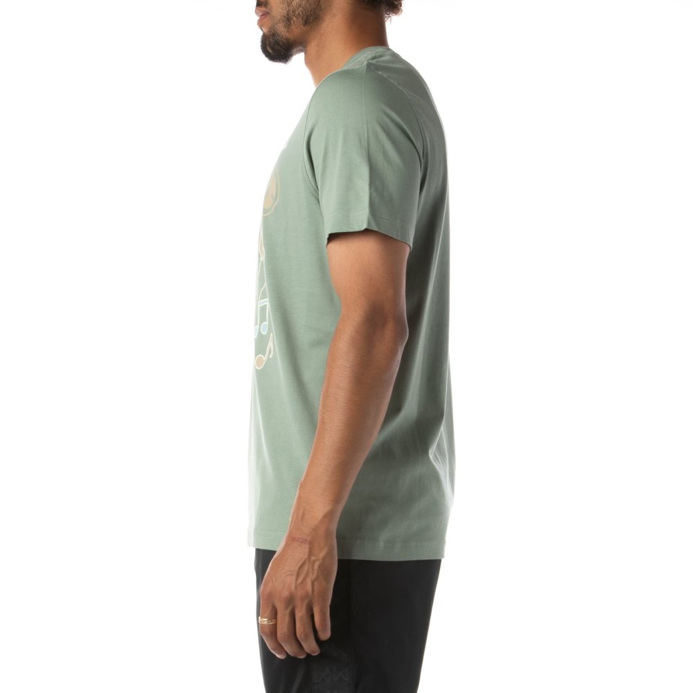 Camiseta Kappa Logo Tutto Verde Oliva | 54823-EOFN