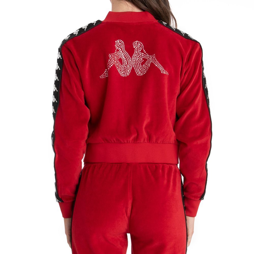 Chaquetas Deportivas Kappa 222 Banda Servelle Rojos | 04286-SJIV