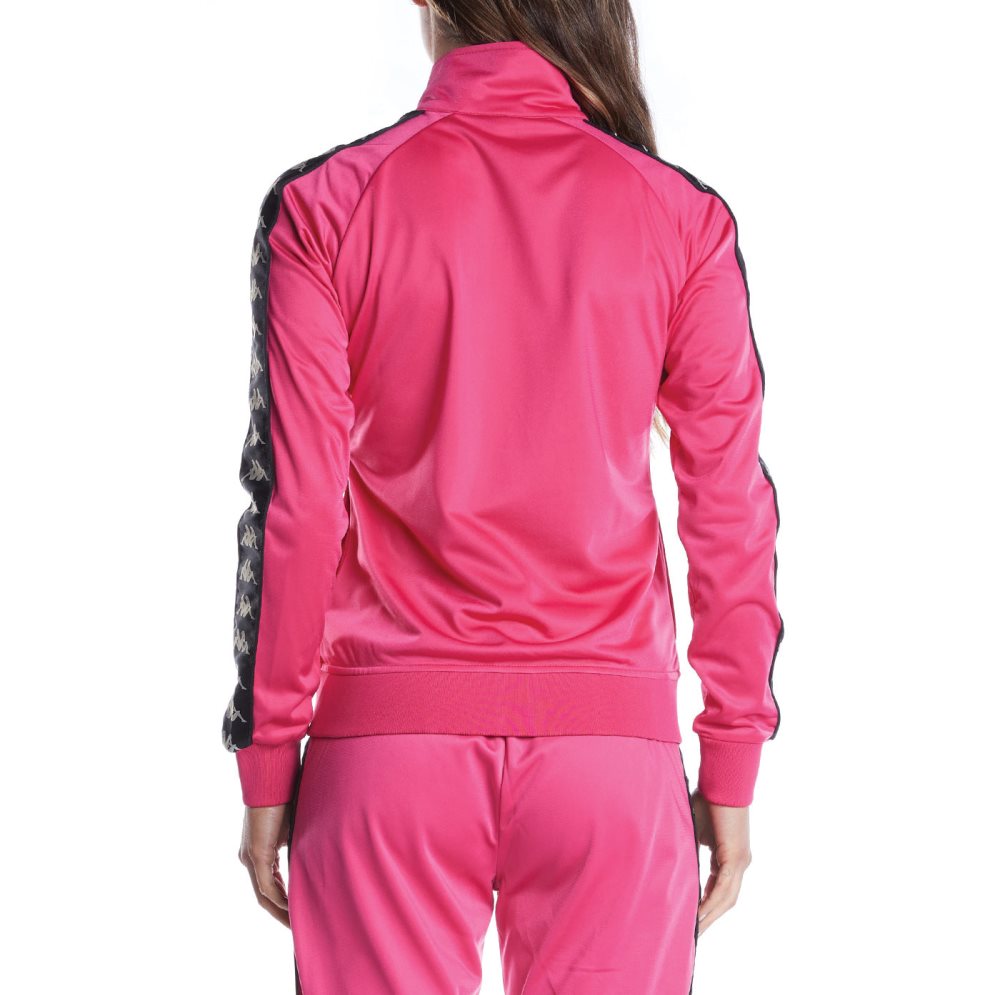 Chaquetas Deportivas Kappa 222 Banda Wanniston Slim Rosas Negros | 02693-YFID