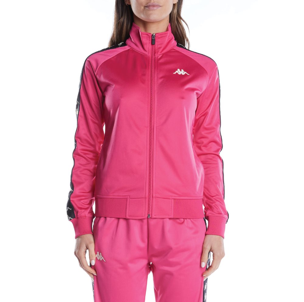 Chaquetas Deportivas Kappa 222 Banda Wanniston Slim Rosas Negros | 02693-YFID