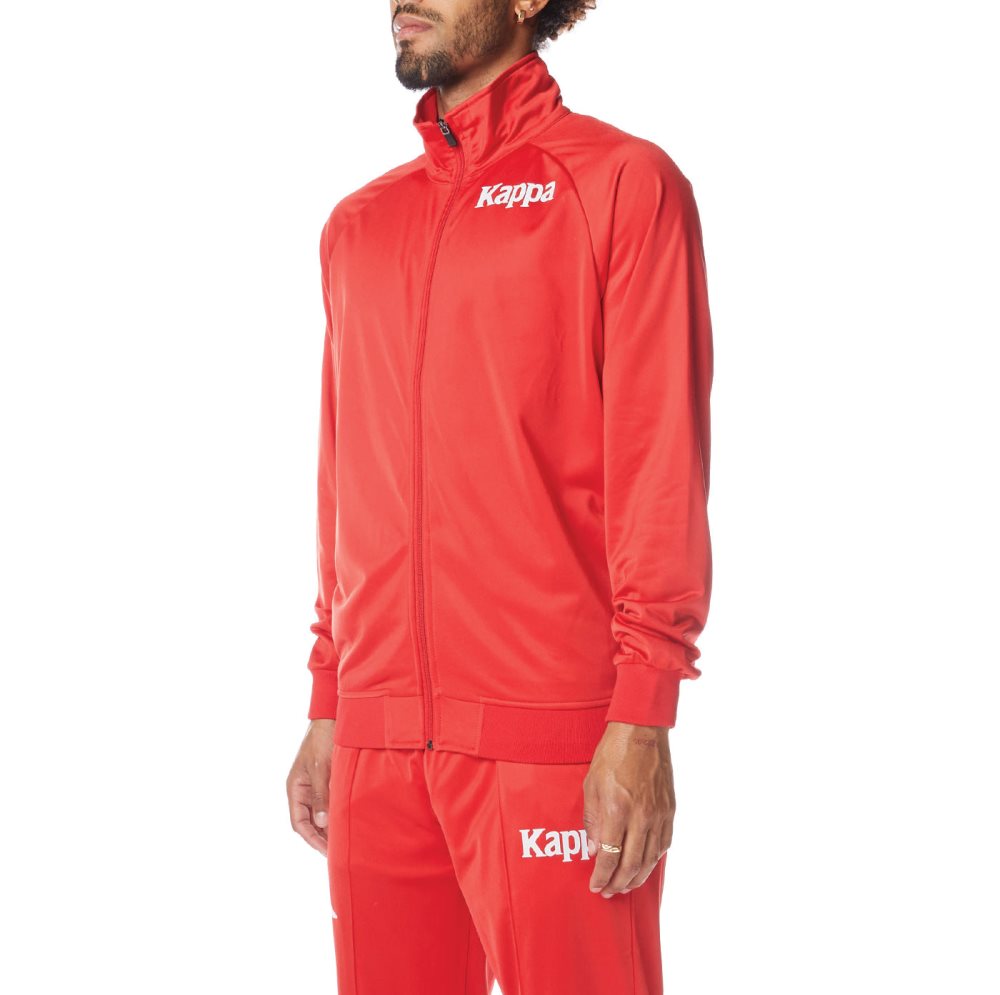 Chaquetas Deportivas Kappa Authentic Angost Rojos Blancos | 01697-CXVS