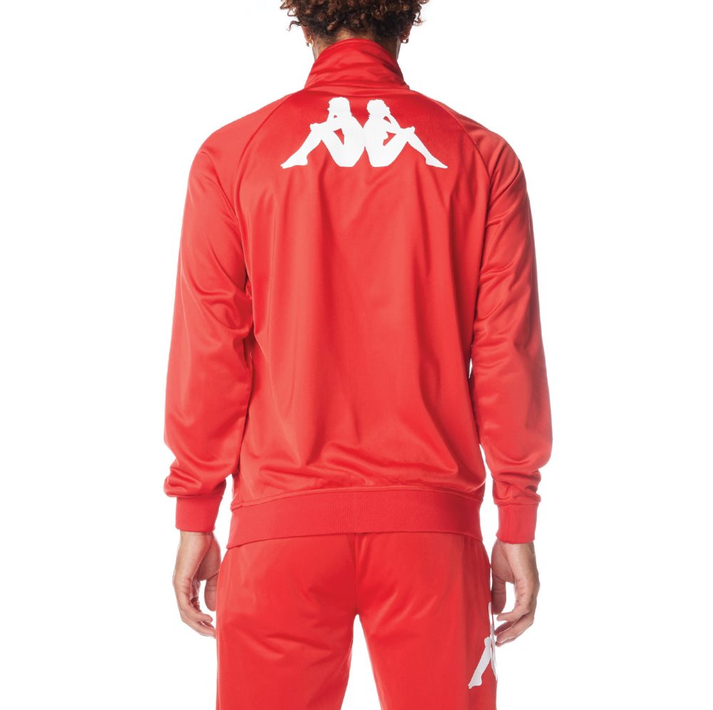 Chaquetas Deportivas Kappa Authentic Angost Rojos Blancos | 01697-CXVS