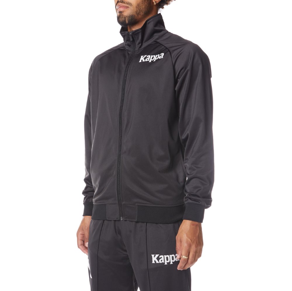 Chaquetas Deportivas Kappa Authentic Angost Negros Blancos | 83574-UHFK