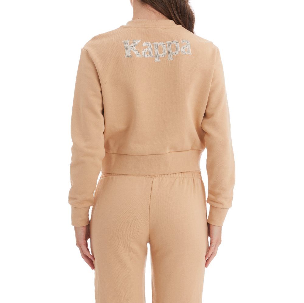 Chaquetas Deportivas Kappa Authentic Ginkle Cropped Beige | 93108-CNDL