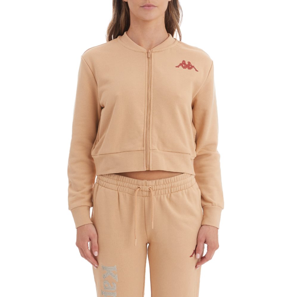 Chaquetas Deportivas Kappa Authentic Ginkle Cropped Beige | 93108-CNDL