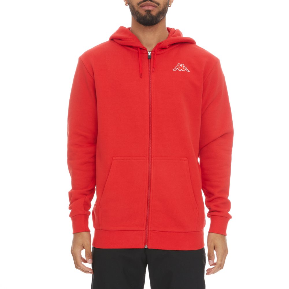 Chaquetas Deportivas Kappa Logo Jackok Full Zip Rojos Coral | 39214-ZIYO