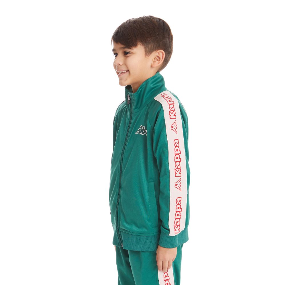 Chaquetas Deportivas Kappa Logo Tape Artem 2 Verdes Oscuro | 18957-WACI