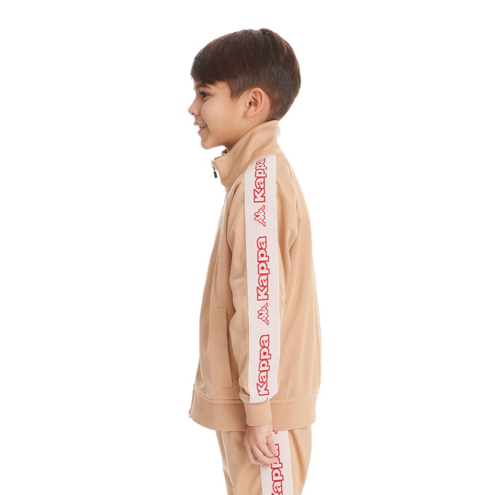 Chaquetas Deportivas Kappa Logo Tape Artem 2 Beige | 65179-UPAG