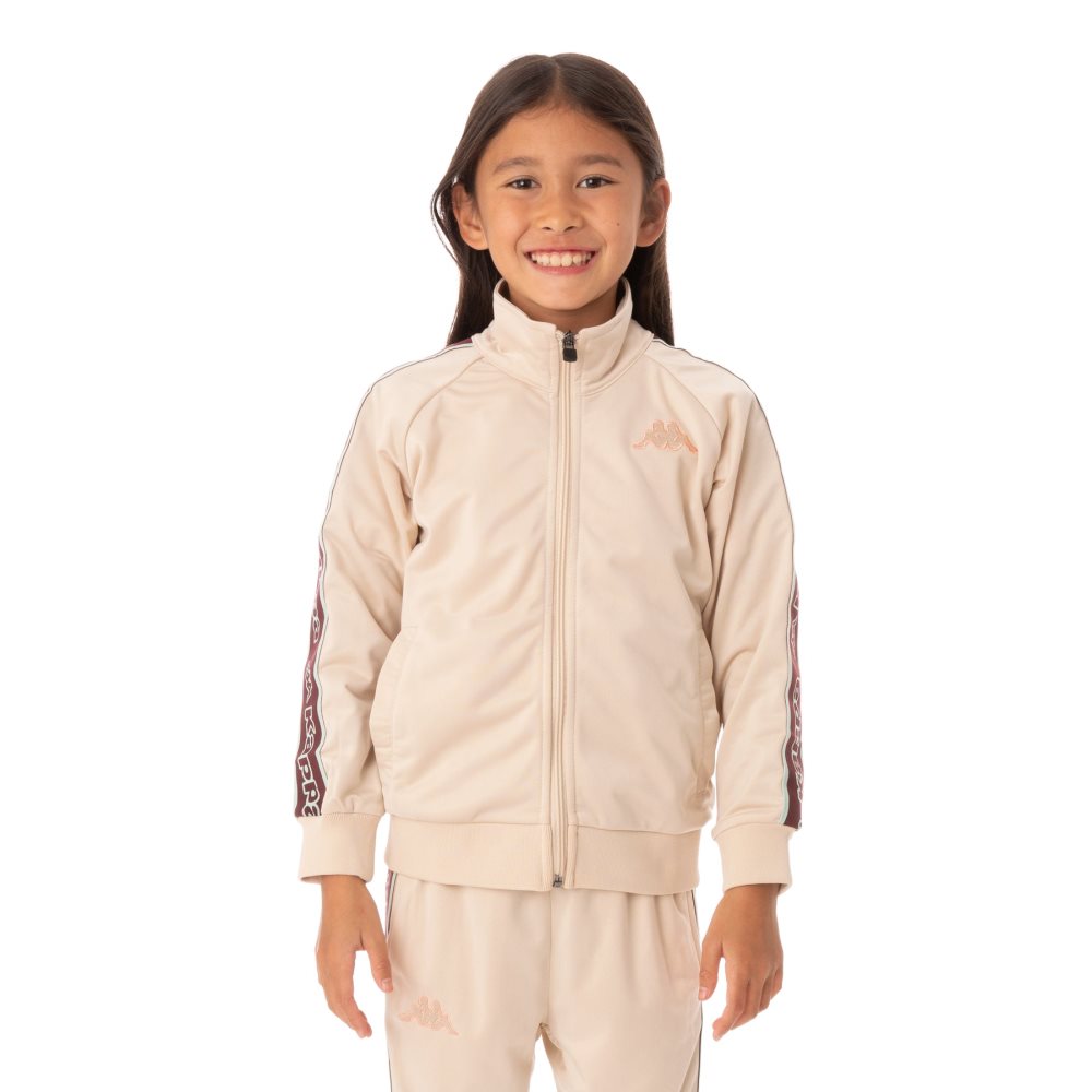 Chaquetas Deportivas Kappa Logo Tape Artem 2 Beige | 90486-MJXR