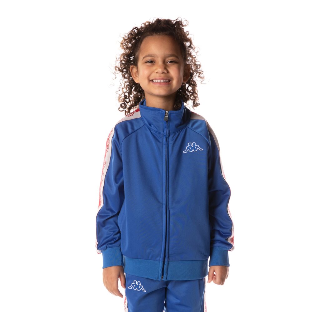 Chaquetas Deportivas Kappa Logo Tape Dartem Azules | 34517-YELU