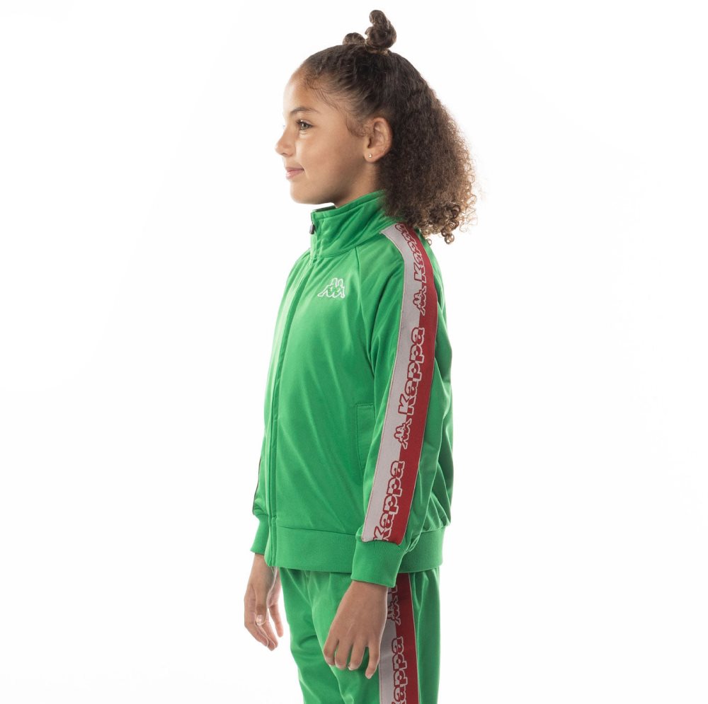 Chaquetas Deportivas Kappa Logo Tape Dartem Verdes | 52637-HUXR