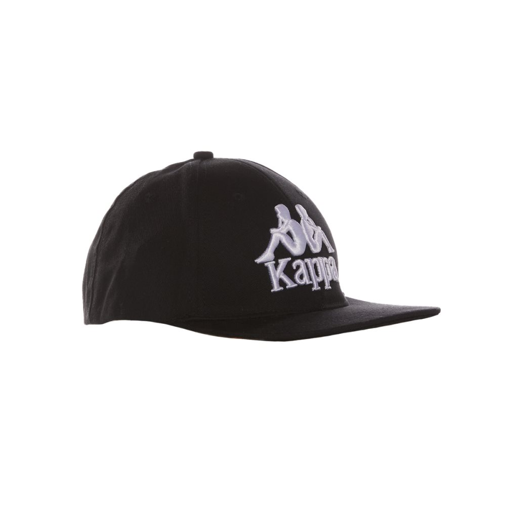 Gorras Kappa Authentic Bzadem Negros Blancos | 37092-BAON