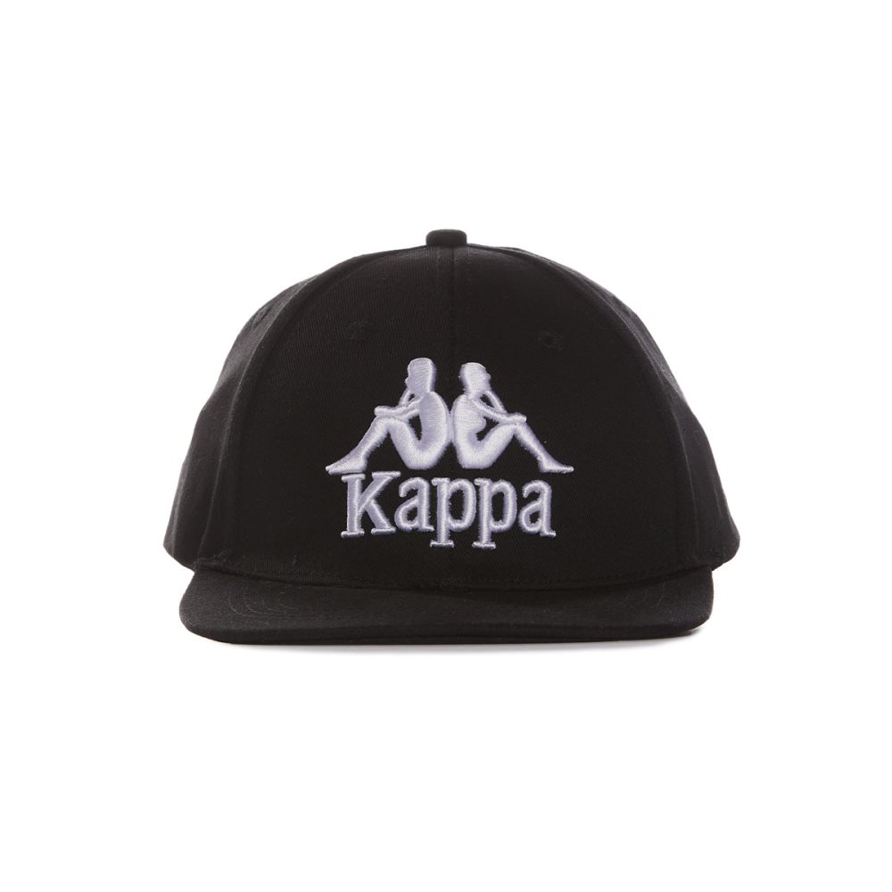 Gorras Kappa Authentic Bzadem Negros Blancos | 37092-BAON