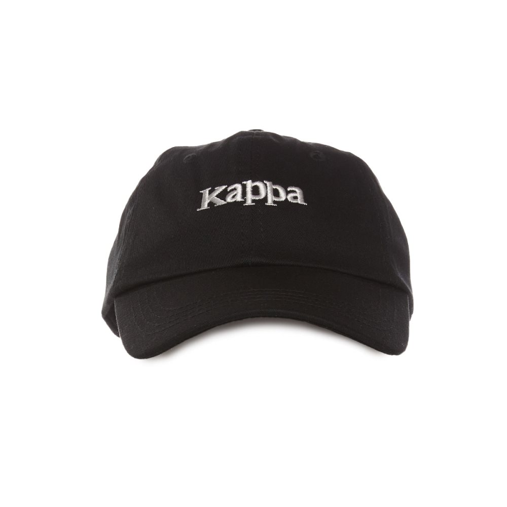 Gorras Kappa Authentic Hoogeveen Negros Naranjas | 51324-BXYS