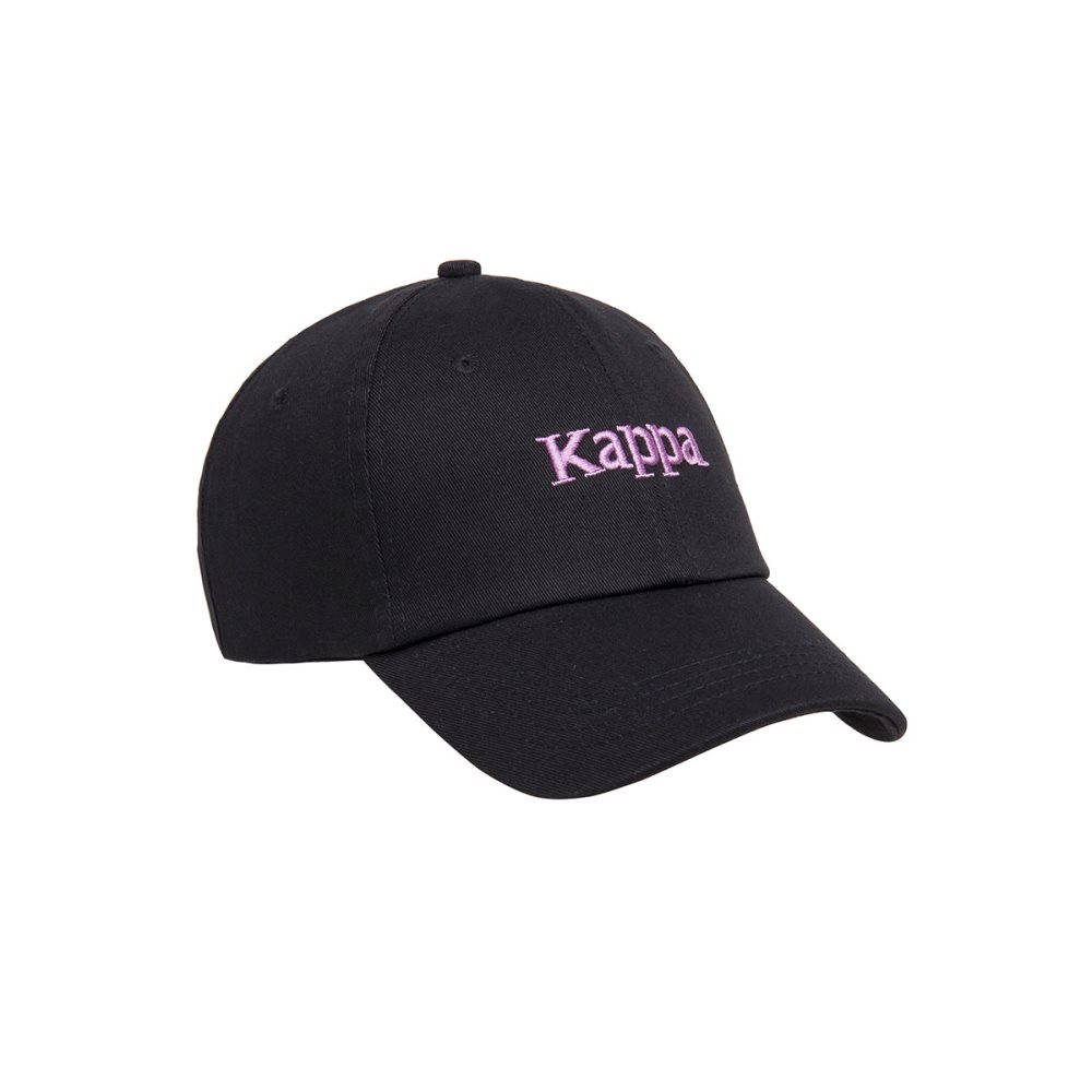 Gorras Kappa Authentic Hoogeveen Negros Morados | 74910-XHMN