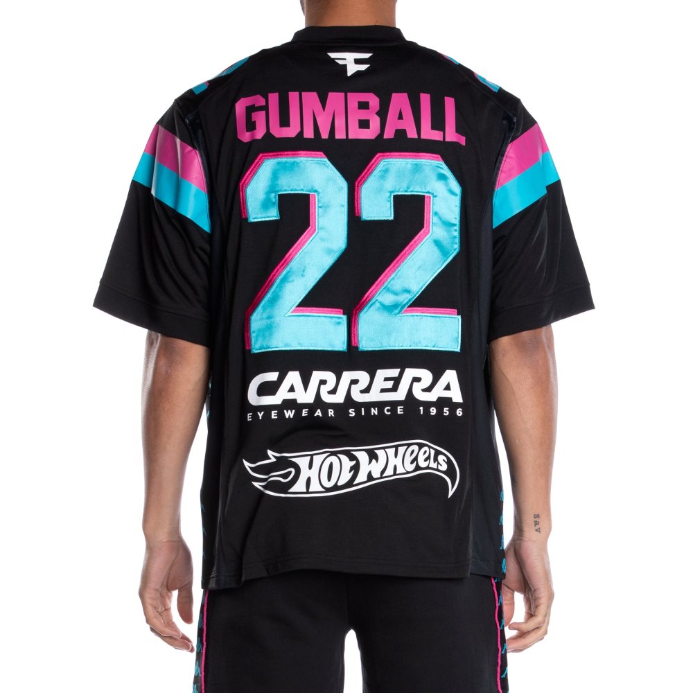 Jersey Kappa 222 Banda Gumball Glend Football Negros | 74016-VXZU