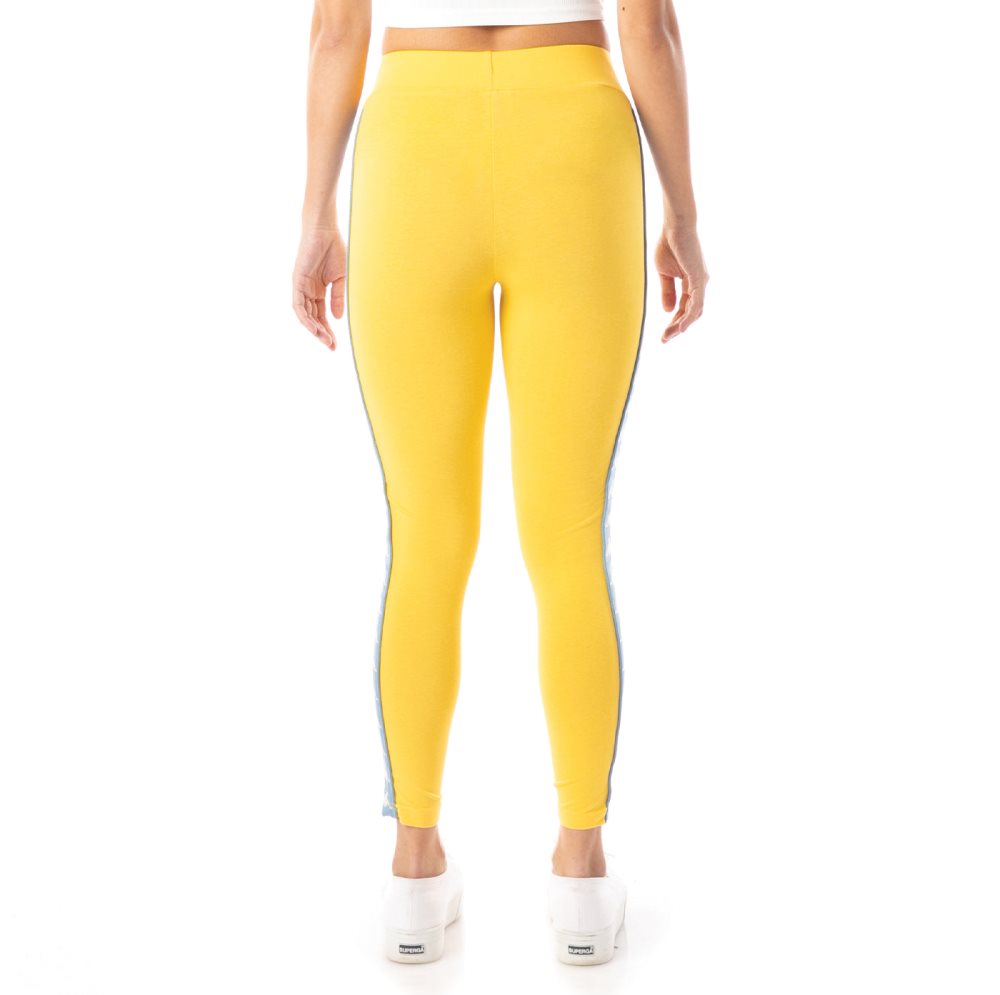 Leggins Kappa 222 Banda Anen 2 Amarillos Azules Claro | 10872-WUVY