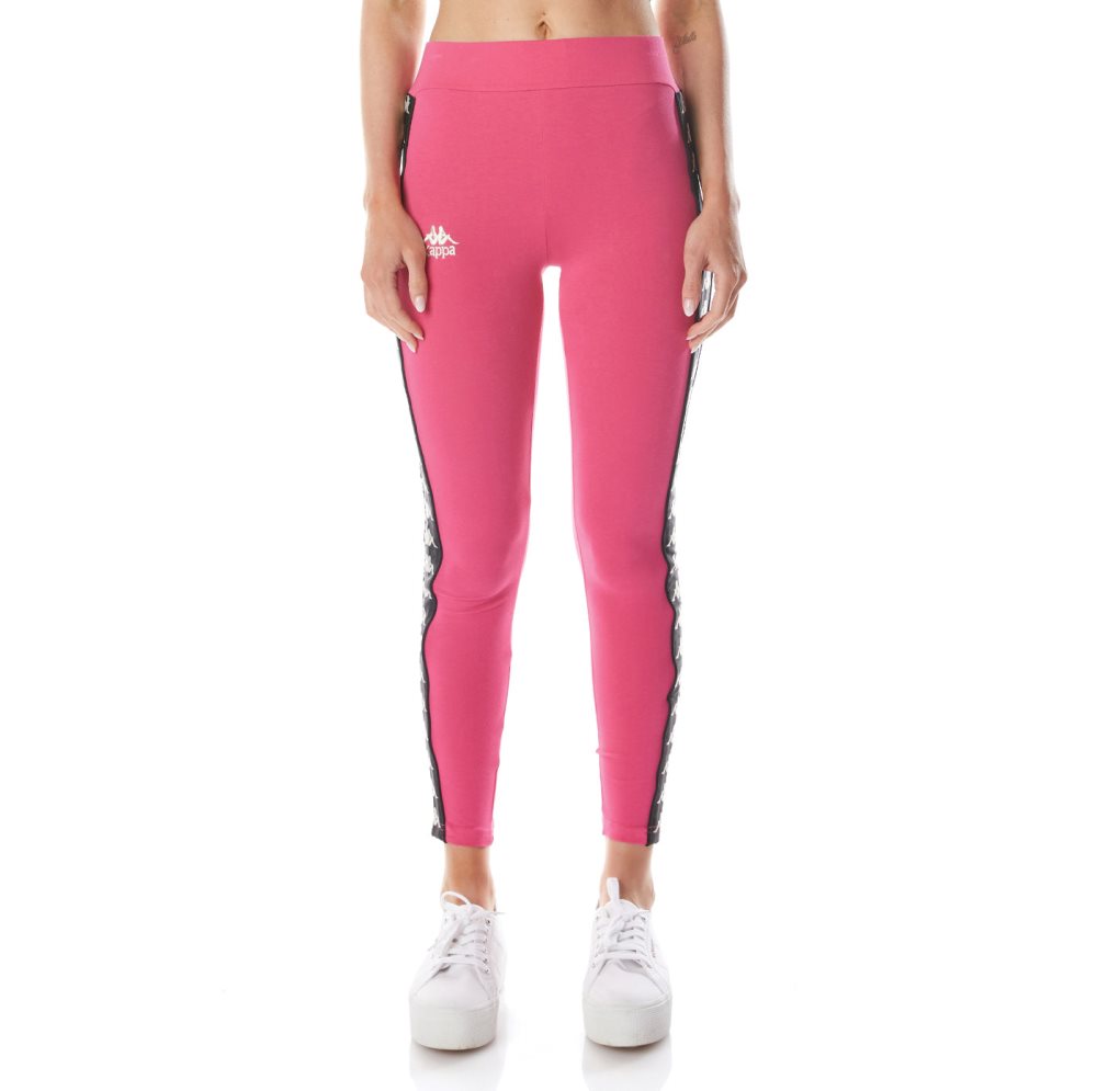 Leggins Kappa 222 Banda Anen 2 Rosas Negros | 24318-PHNQ