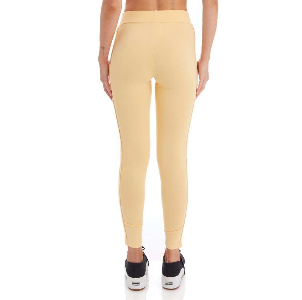 Leggins Kappa 222 Banda Baldhill Amarillos Claro Blancos | 21396-BFVE