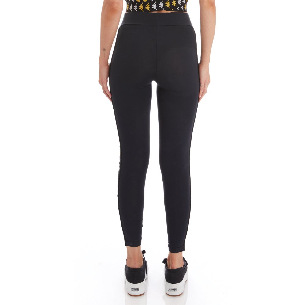 Leggins Kappa 222 Banda Baldhill Negros | 47536-CKVY