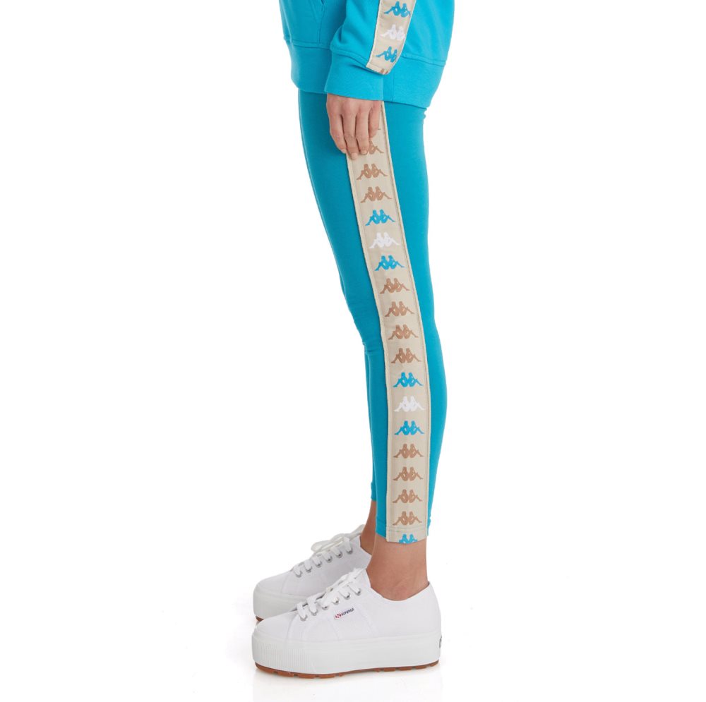 Leggins Kappa 222 Banda Bartes 2 Turquesa Claro | 20189-DFPZ