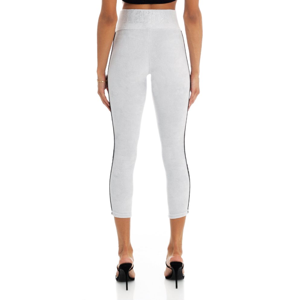 Leggins Kappa 222 Banda Slit Grises | 73194-DSYF