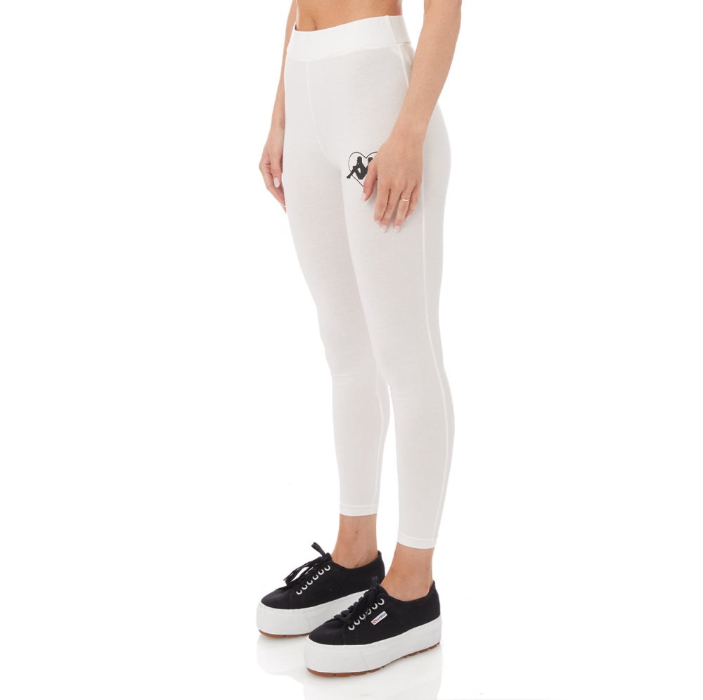 Leggins Kappa Authentic Love Tarnow Blancos | 92708-USGR