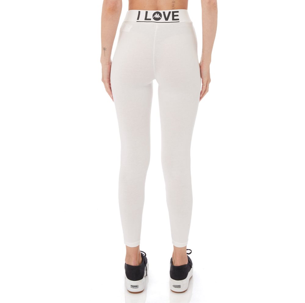 Leggins Kappa Authentic Love Tarnow Blancos | 92708-USGR