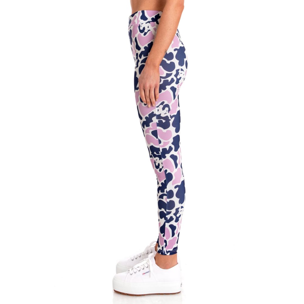 Leggins Kappa Authentic Palissa Morados | 65401-MFBG