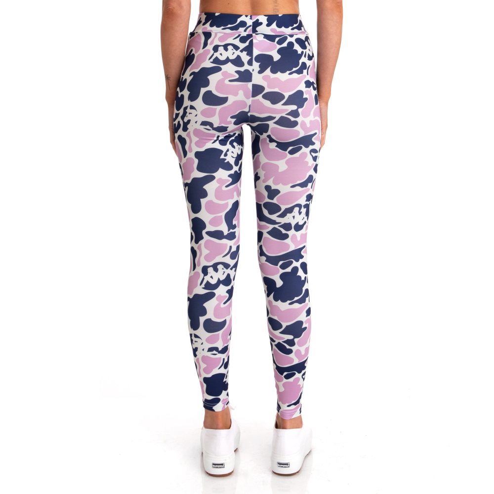 Leggins Kappa Authentic Palissa Morados | 65401-MFBG