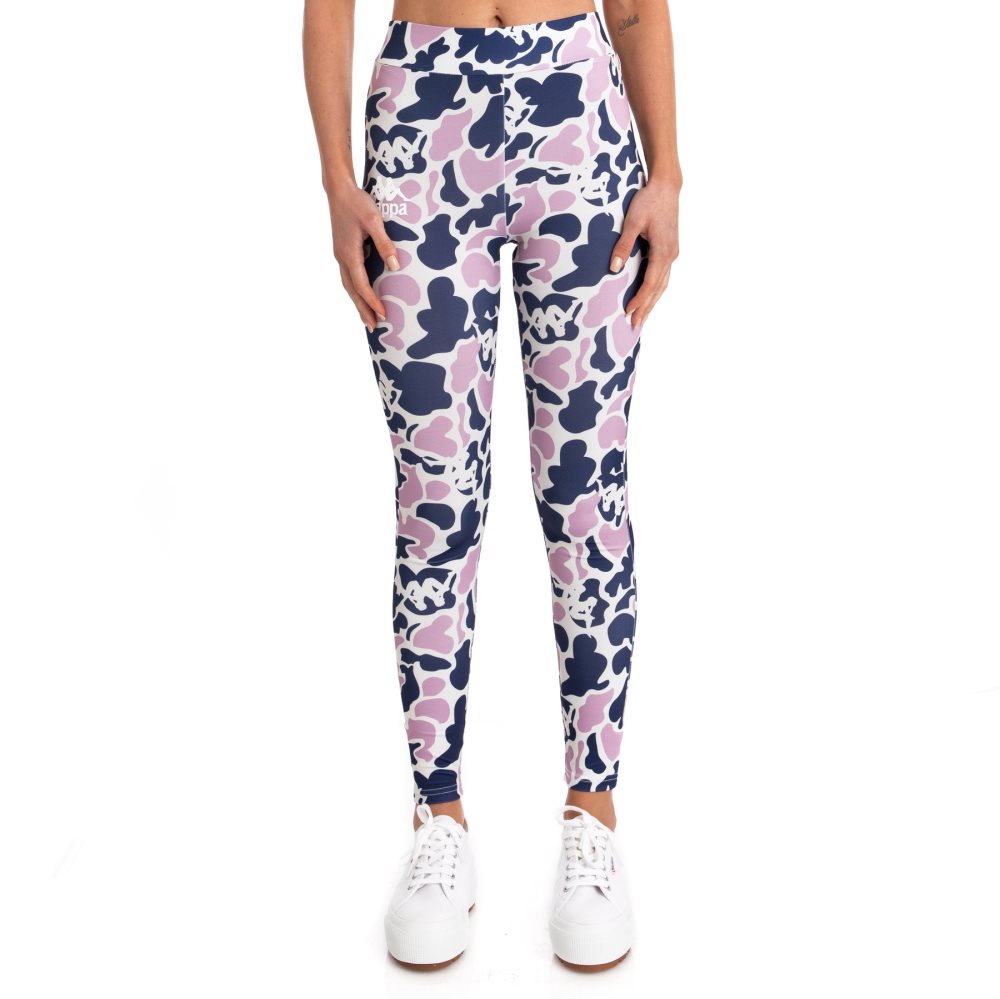 Leggins Kappa Authentic Palissa Morados | 65401-MFBG