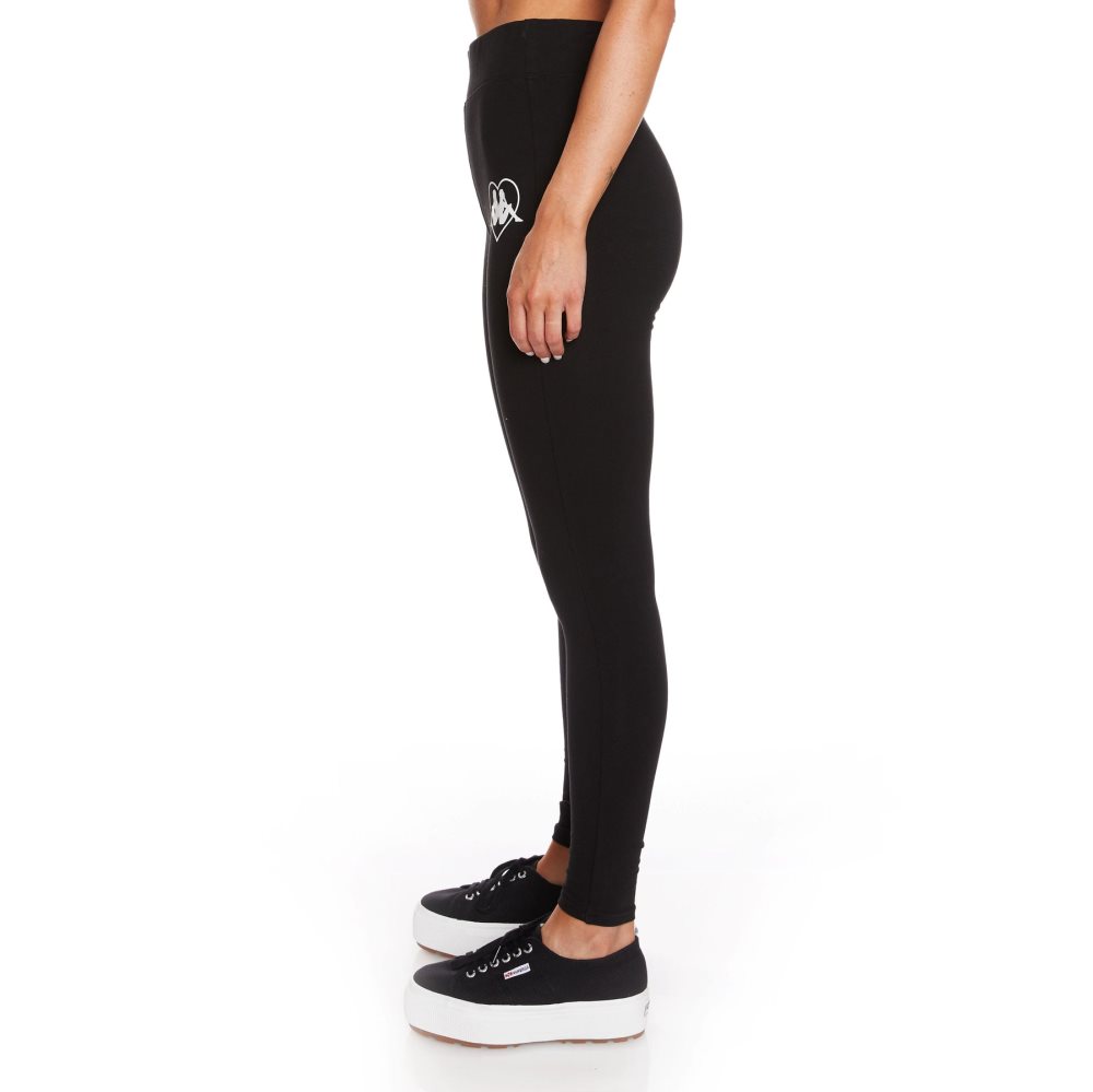 Leggins Kappa Authentic Tarnow Negros | 46059-SRJG