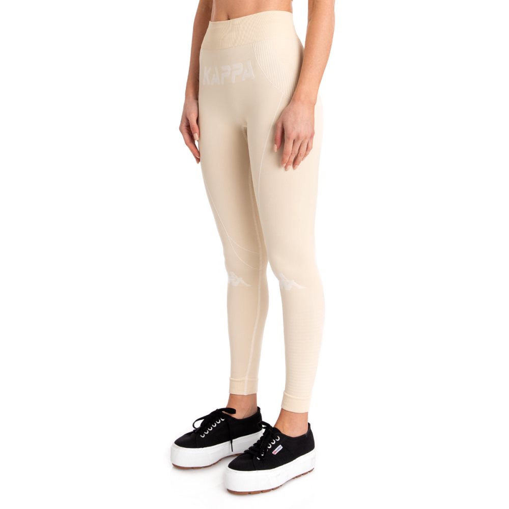 Leggins Kappa Authentic Trybunalski Beige | 48723-CJWE