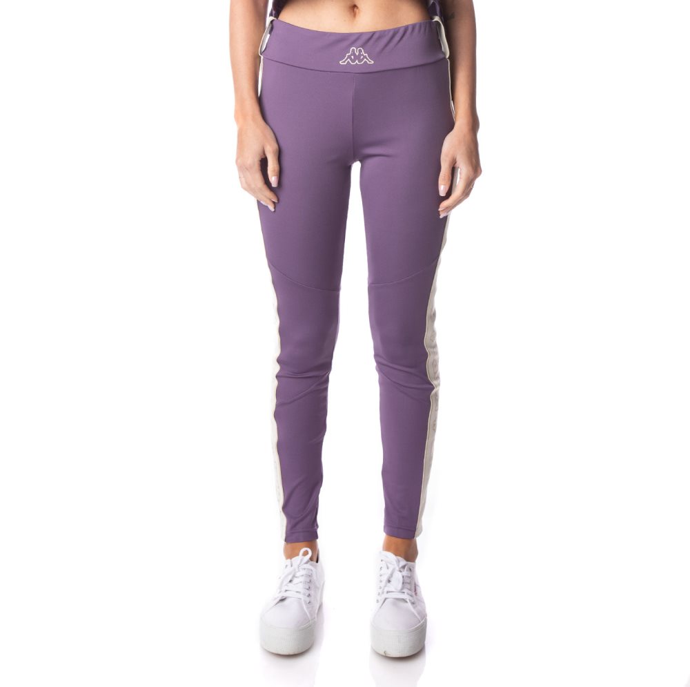 Leggins Kappa Logo Tape Eva Morados | 25138-PCAT