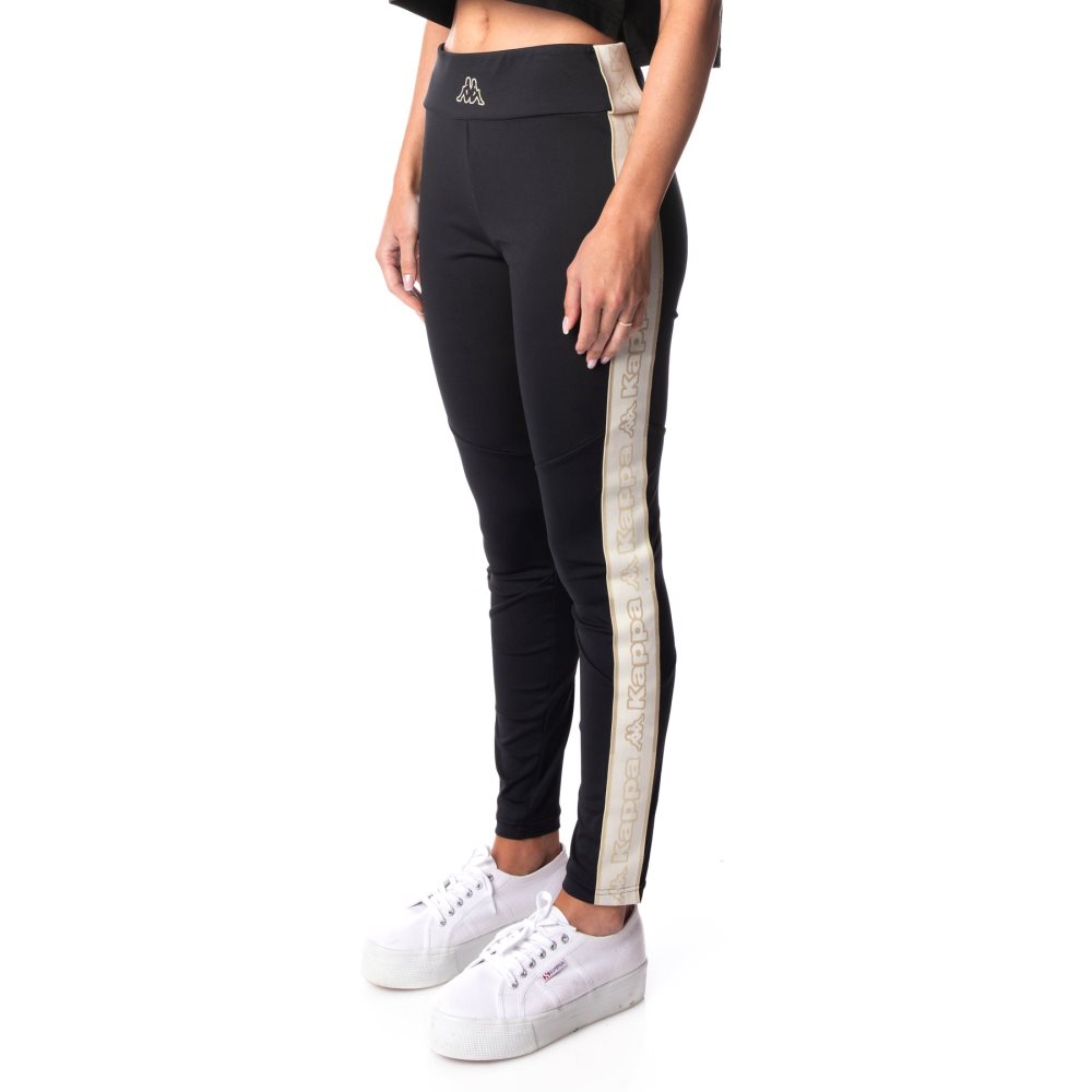 Leggins Kappa Logo Tape Eva Negros | 06389-GYWS