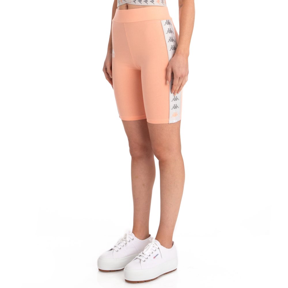 Pantalones Cortos Ciclismo Kappa 222 Banda Cartin 2 Coral | 65372-EZGA